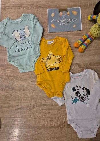 Lot 3 body manches longues DISNEY