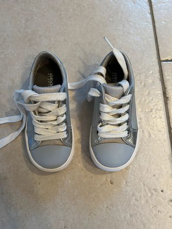 Basket argenté geox