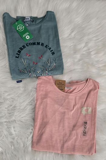 Neufs (non portés) 🏷😍🤩teeshirts ml 10 ans fille 😍🤩