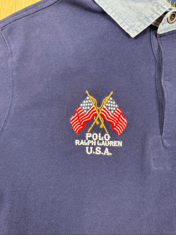 🔹 Polo Ralph Lauren USA – Col en jean – Taille L - photo numéro 4