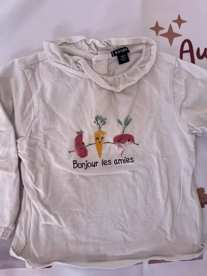 Lot de 2 t-shirts manches longues – Kiabi – Taille 18 mois - photo numéro 4