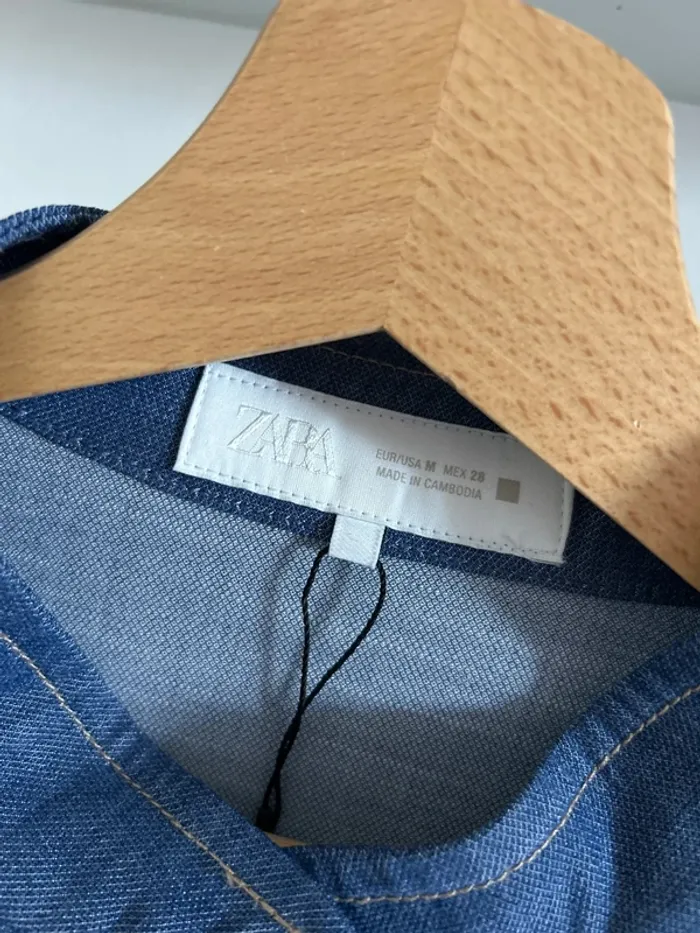 Veste jean - courte - bomber - Zara M - photo numéro 3