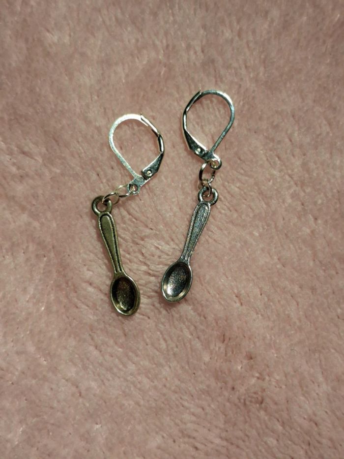 Boucles d'oreilles cuillères - photo numéro 4