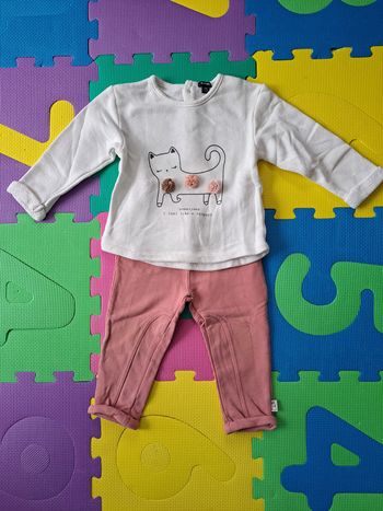Lot 1 pull + 2 pantalons 18m
