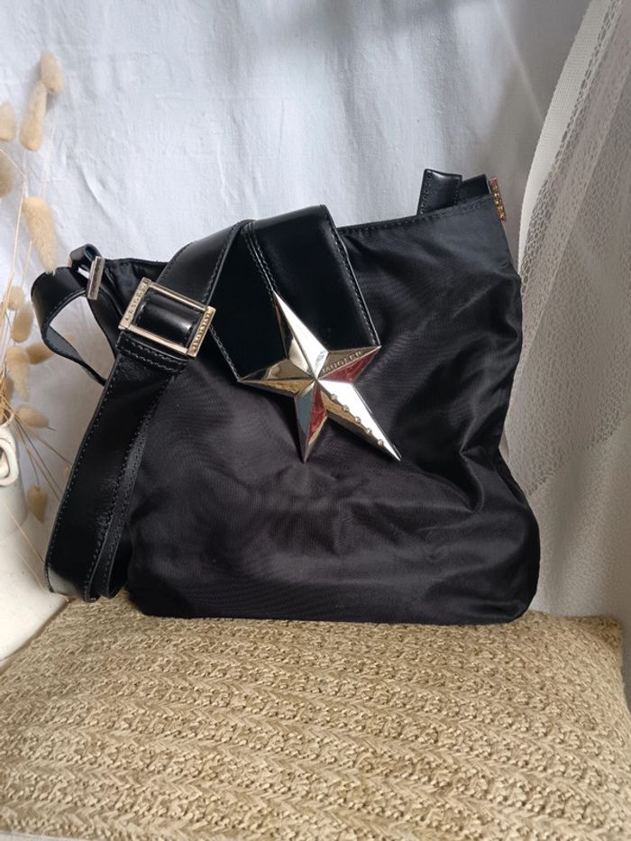 Sac bandoulière toile et cuir | Thierry Mugler |Zenith 13 - photo numéro 2