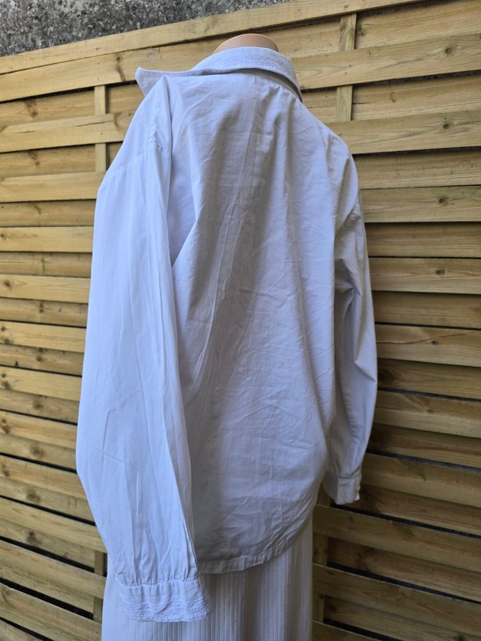 Chemisier blanc fine broderie 🍒vintage 90🍒taille 36/38/40 - photo numéro 6