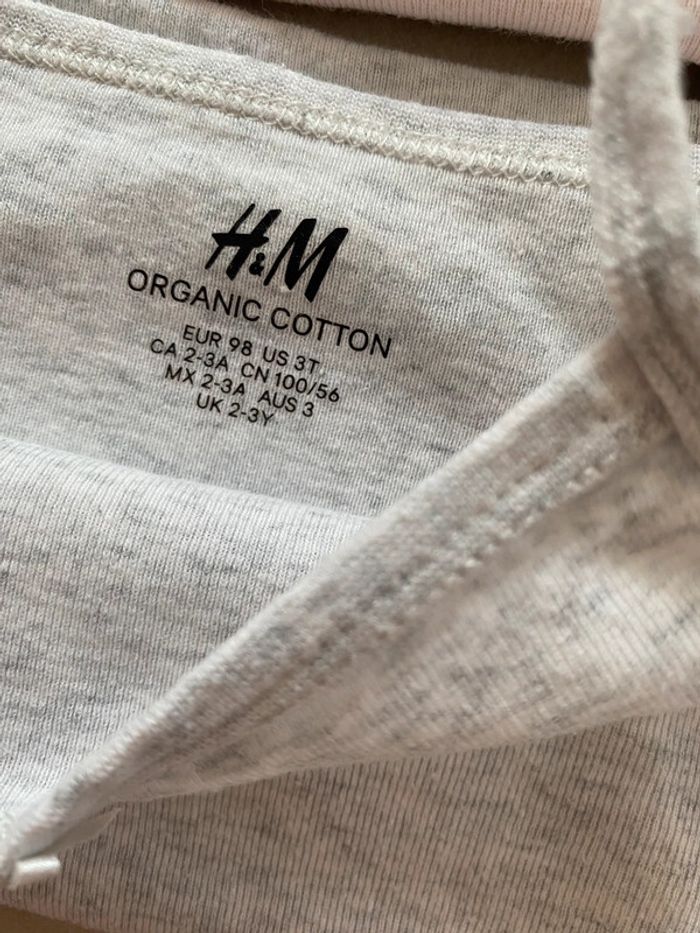 Lot de 4 body bretelles fines H&M 98 - photo numéro 4