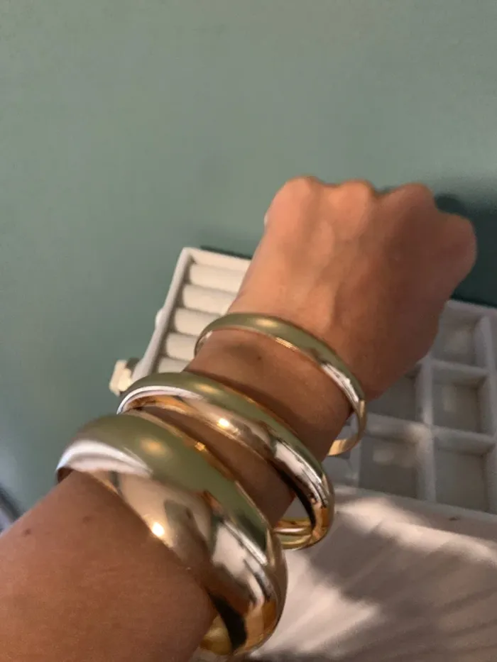 lot bracelets dorés - photo numéro 3