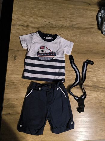 Ensemble short + t-shirt bébé