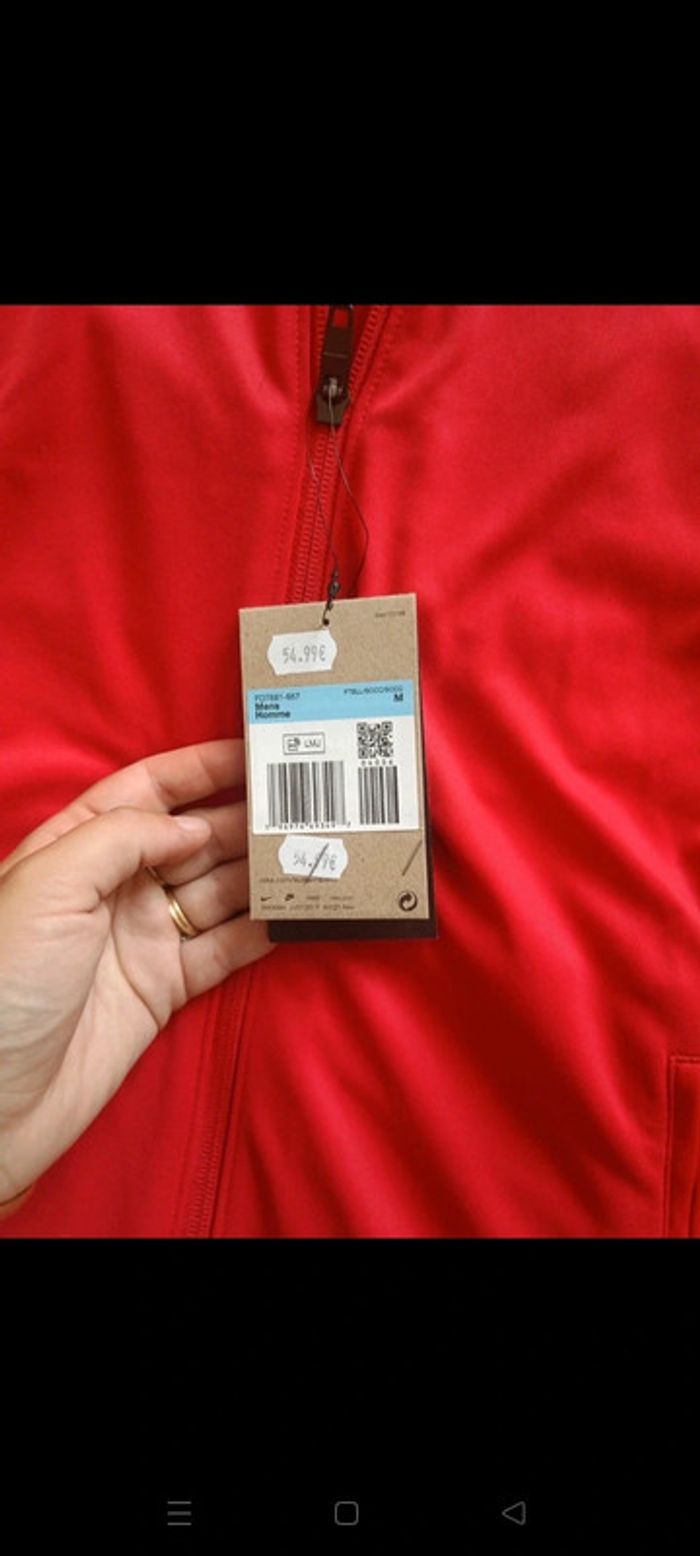 Veste nike homme rouge neuve taille M dri fit - photo numéro 3