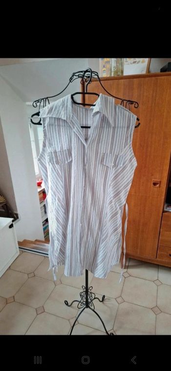 Tunique sans manches à rayures taille M 👻