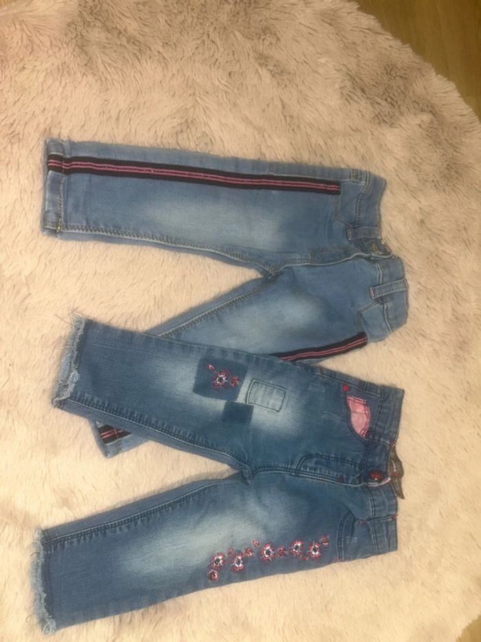 mots de 2 jeans fille 12 mois