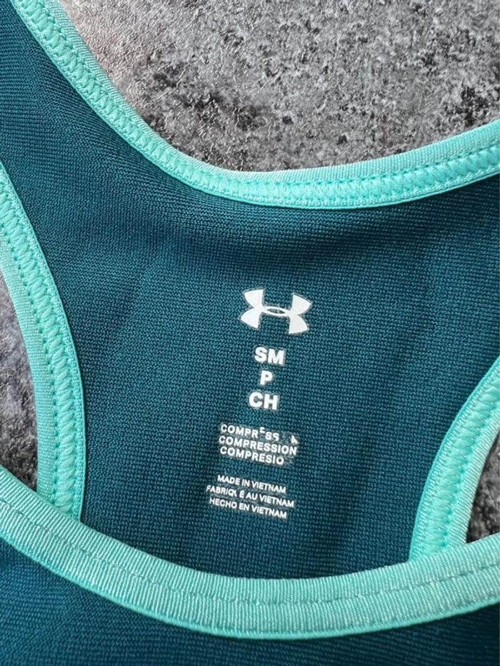 Brassière compression sport femme Under Armour S Women bra Sport-BH Damen Reggiseno sportivo donna - photo numéro 3