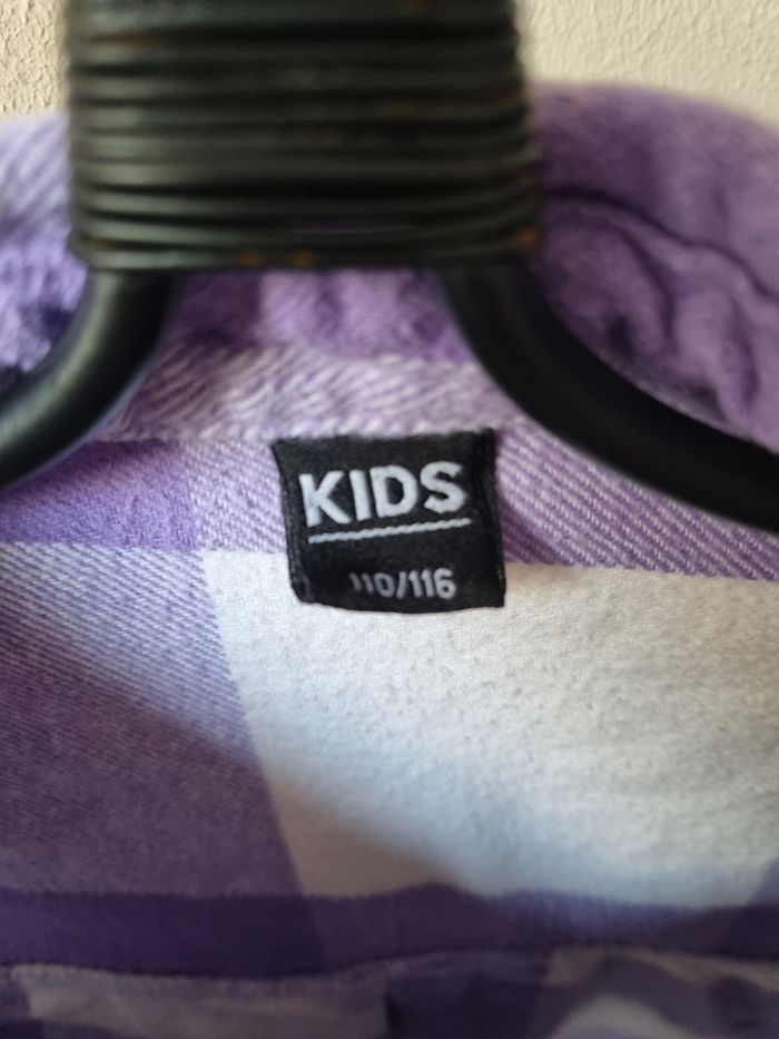 Chemise à carreaux blancs et violets - photo numéro 3