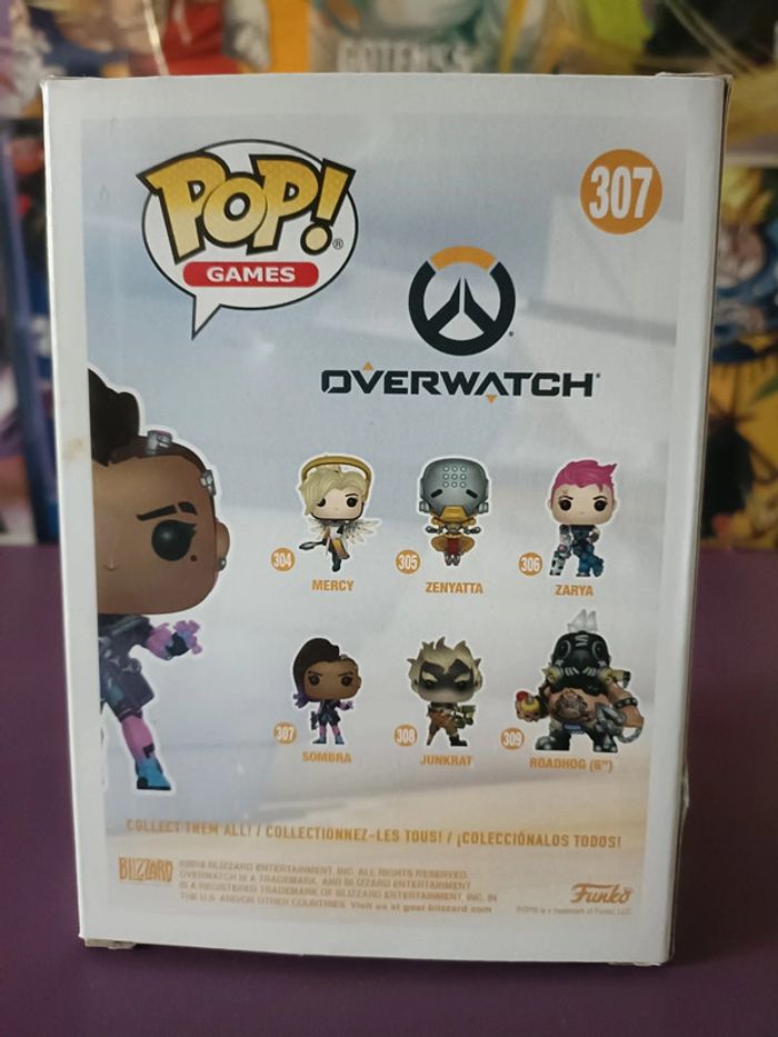 Overwatch Sombra Funko Pop Vinyl Figure 307 Video Gaming Games - photo numéro 3