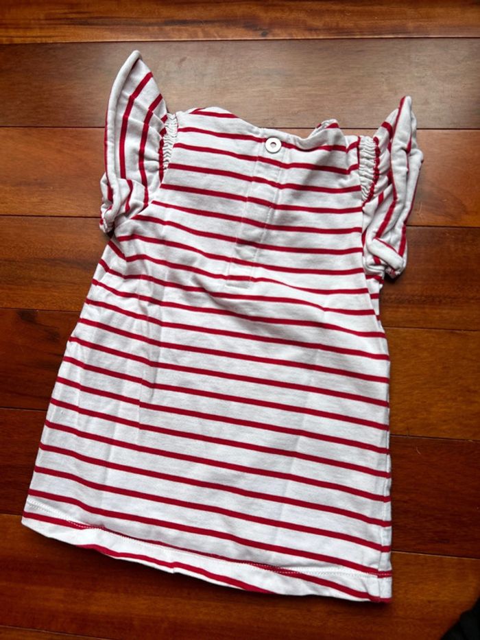 Robe marinière rouge Jacadi 18 mois - photo numéro 4