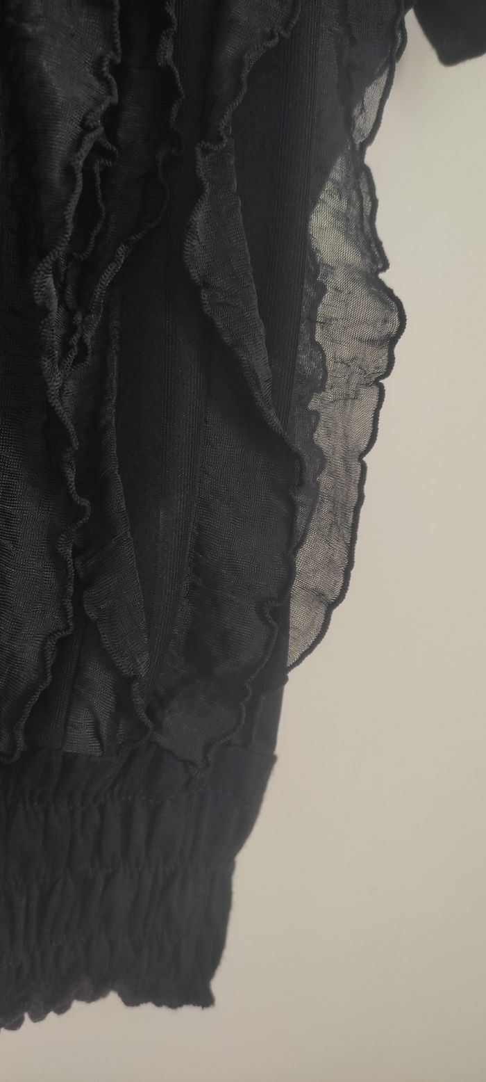 Tee-shirt noir effet blousant - photo numéro 3