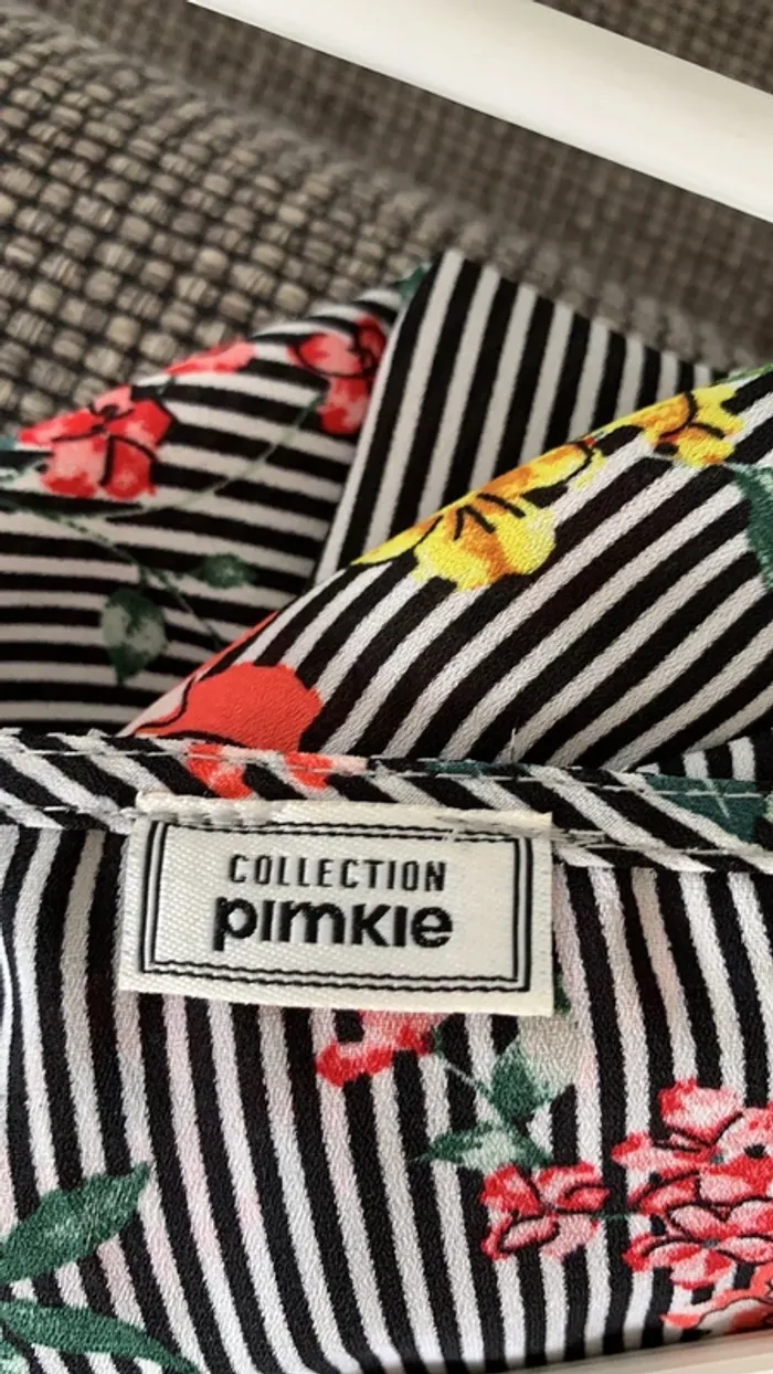 Blouse rayée et fleurie femme - photo numéro 3