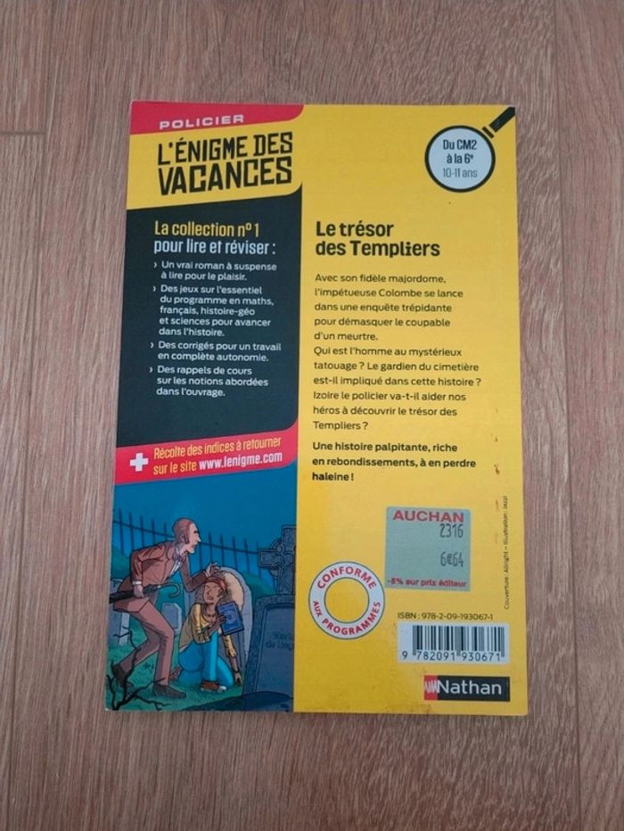 L'énigme des vacances du CM2 à la 6e - photo numéro 2