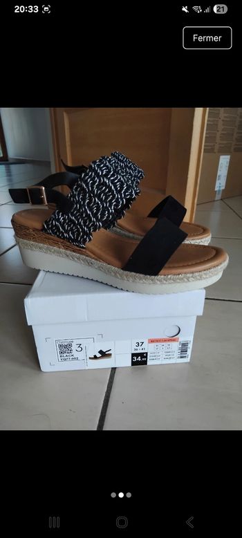 Sandales compensées 