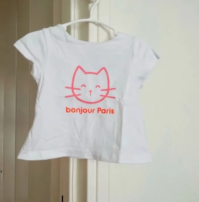 T-shirt  en coton jacadi bébé fille