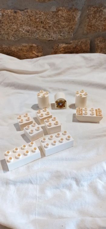 Briques lego duplo blanches