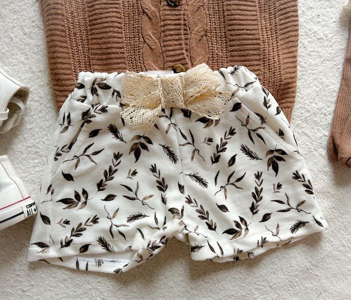 Ensemble short créatrice noeud et gilet 7 ans neuf - photo numéro 4