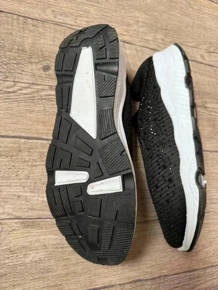 Sneakers à talon compensé Femme noir - photo numéro 8