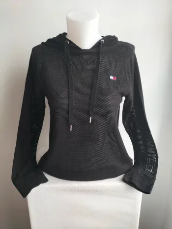 Pull/Sweet a Capuche Femmes Maille Transparente - Tommy Hilfiger - Taille S