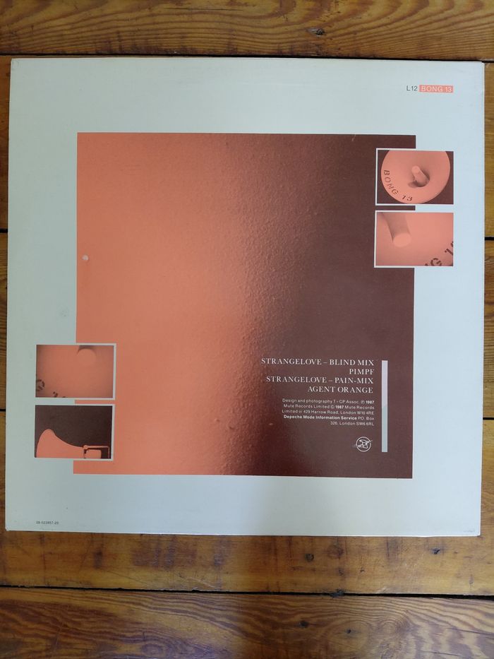 Depeche Mode – Strangelove (Blind Mix) – Maxi 12" Vinyle – Limited Edition - photo numéro 2