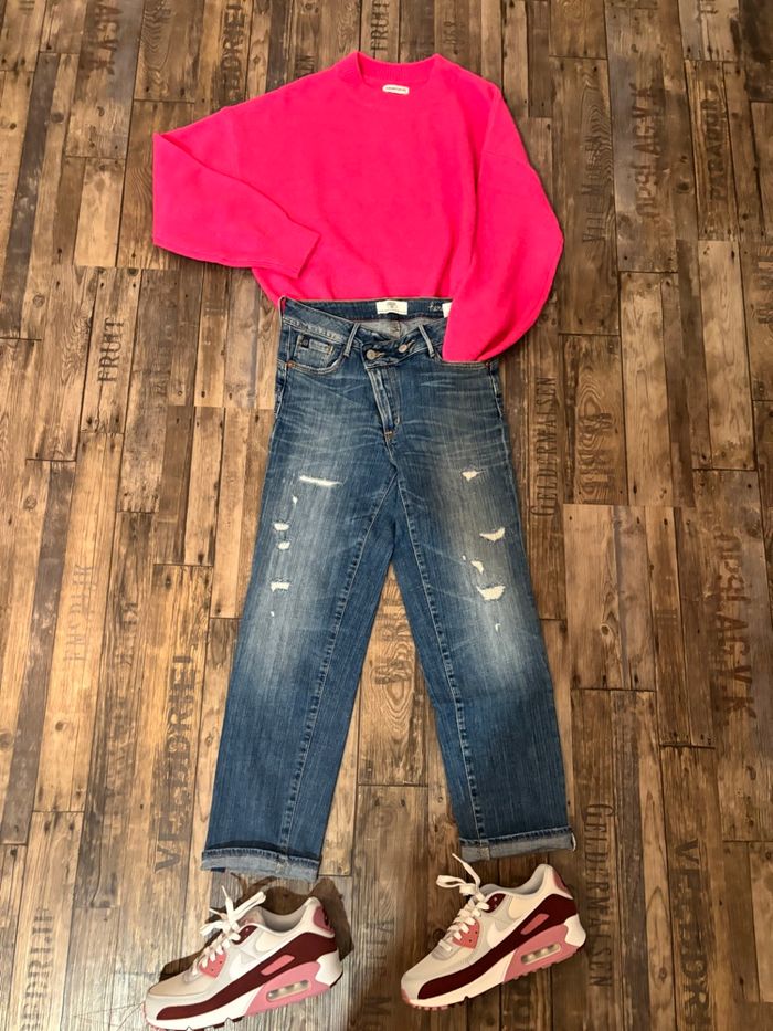 Jeans croisé 7/8ème Le Temps des Cerises taille 36 - photo numéro 10