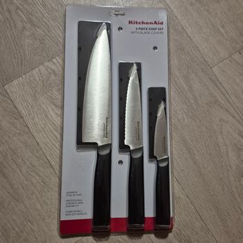 Lot de 3 couteaux chef Kitchenaid neuf 