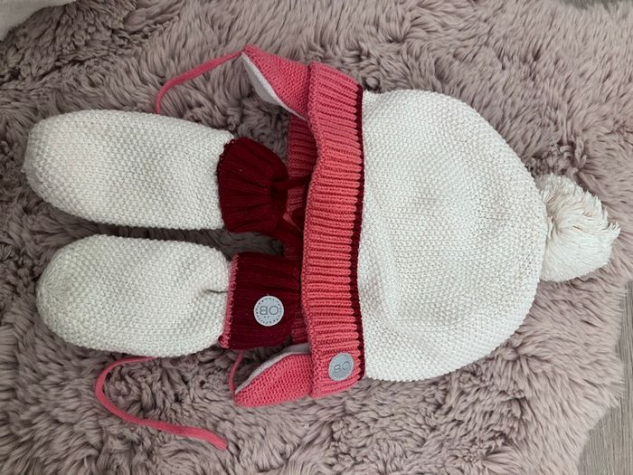 Bonnet moufles  fille 18 mois - photo numéro 4