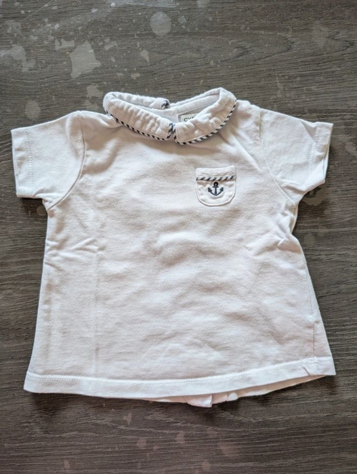 T-shirt marin, ancre