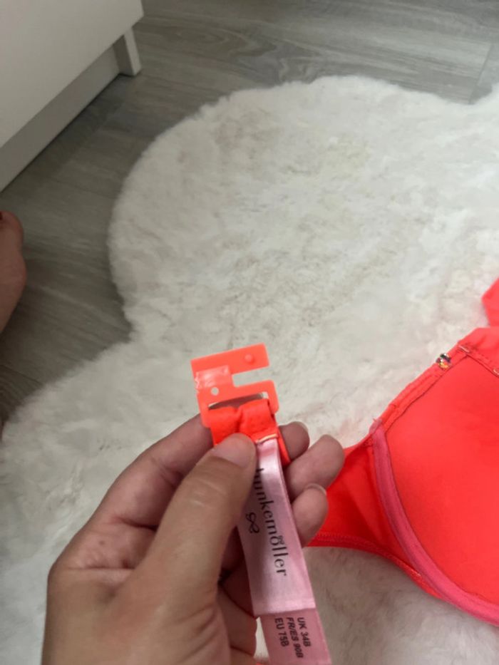 Maillot de bain corail fluo satiné femme - photo numéro 8