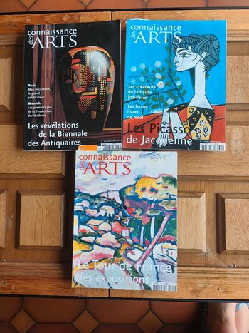 Lot de 3 magazines Connaissance des Arts en excellent état