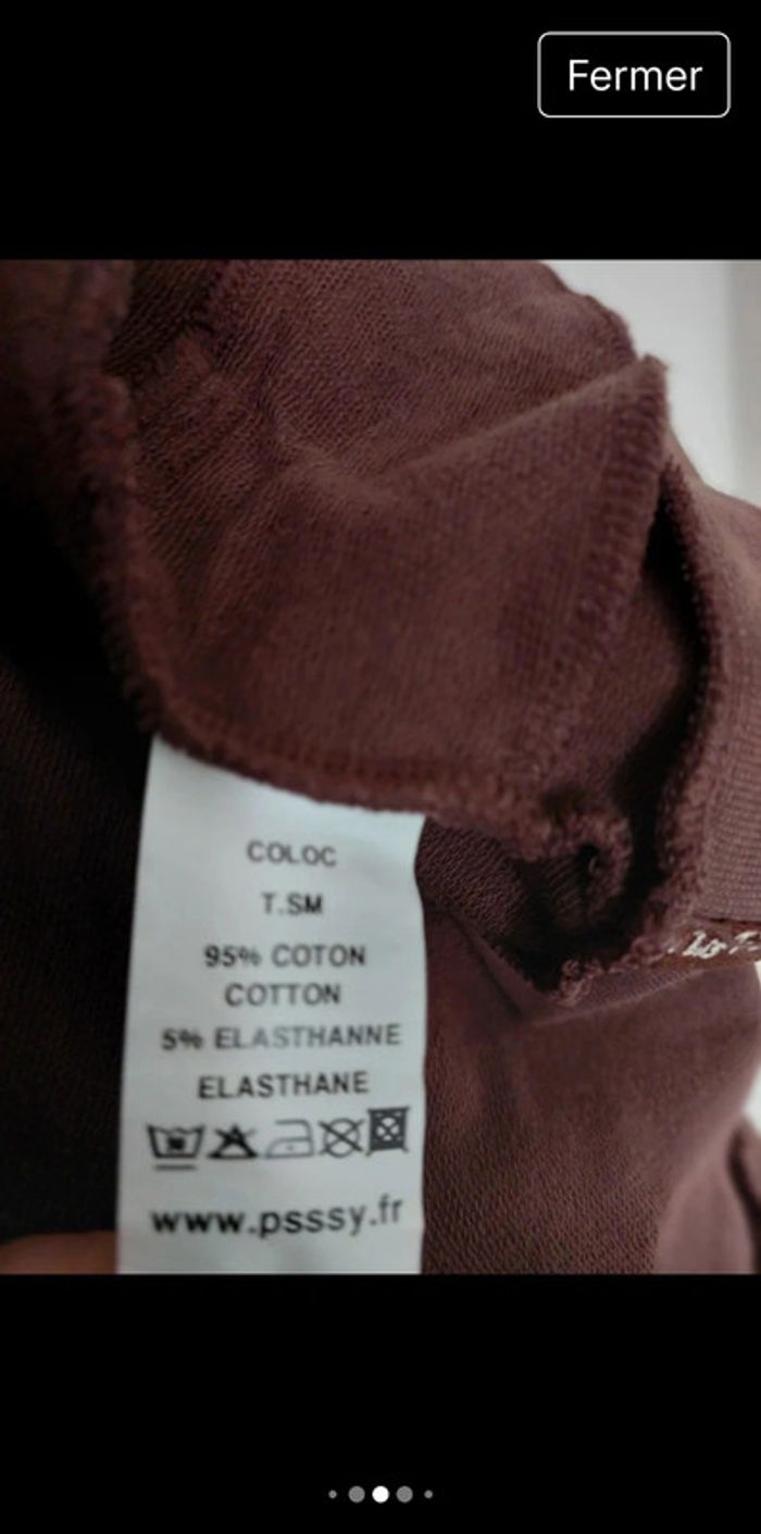 Sweat-shirt à capuche marron
Psssy taille M - photo numéro 10
