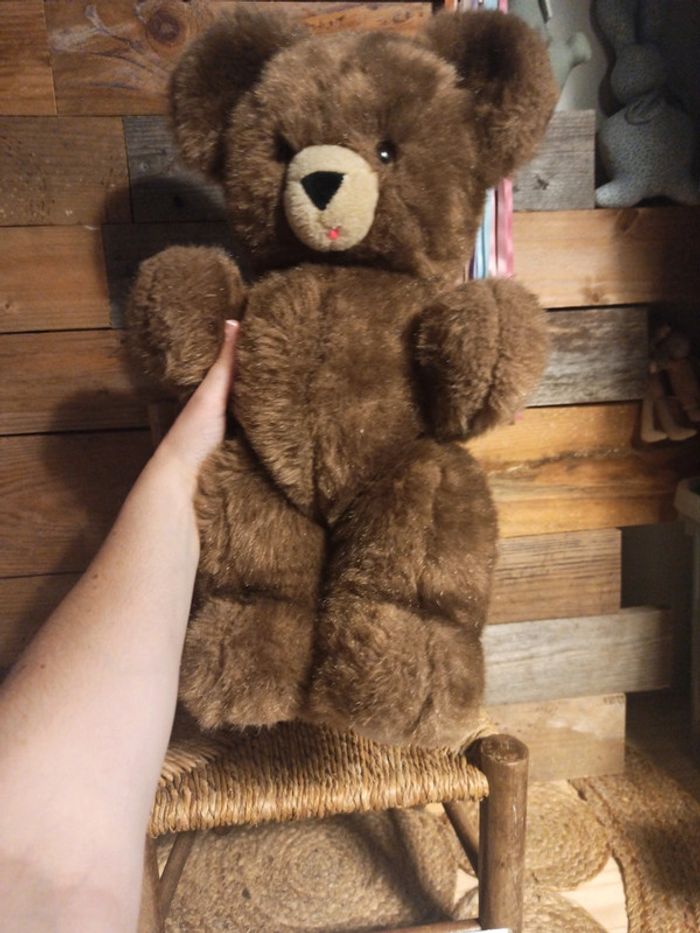 Peluche ours articulé vintage Tbe - photo numéro 4