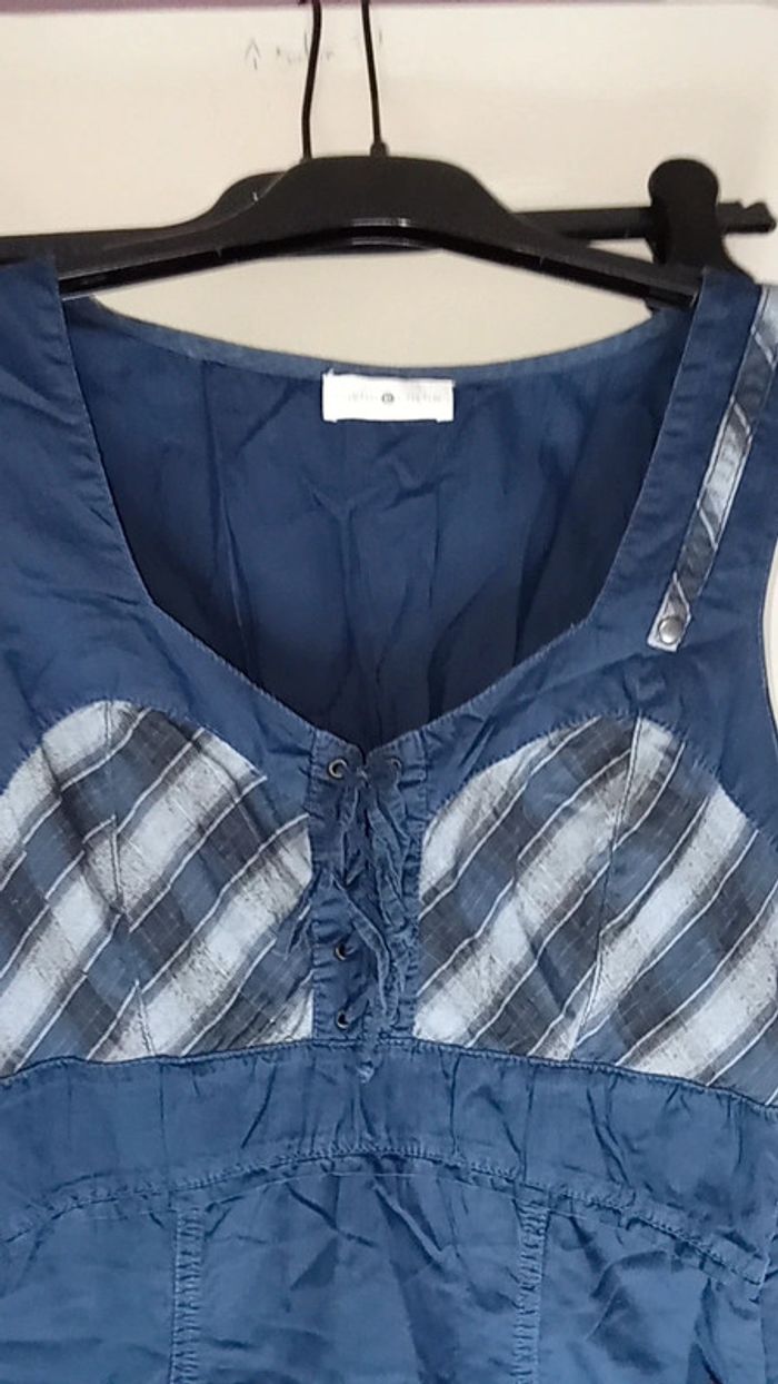Robe bleu - cache cache - Taille M/38 - photo numéro 3