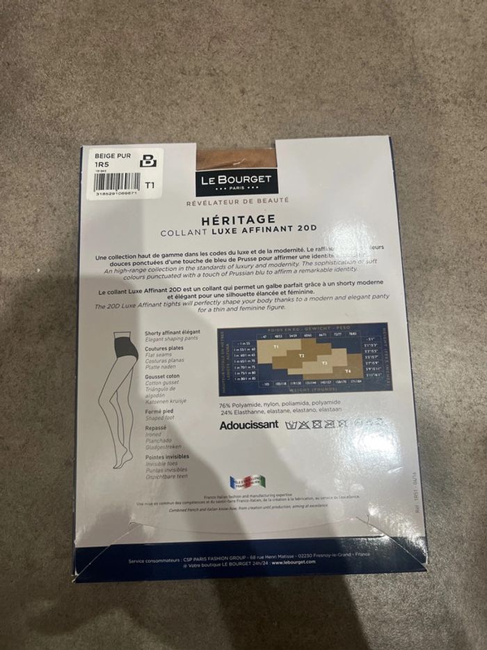 Collant luxe affinant 20D Héritage Le Bourget Paris neuf 🤍 - photo numéro 3