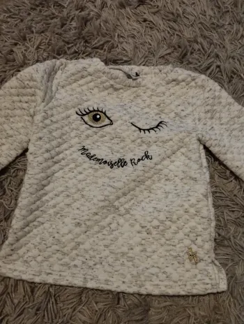 Sweat semi léger 3 pommes 4/5 ans