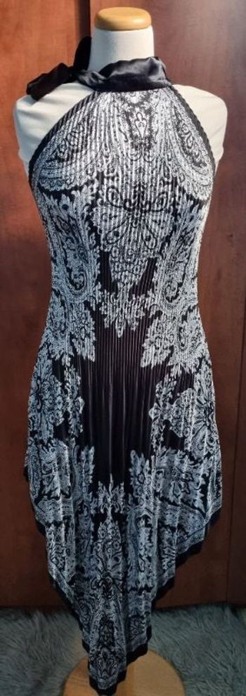 Robe mi longue a motif