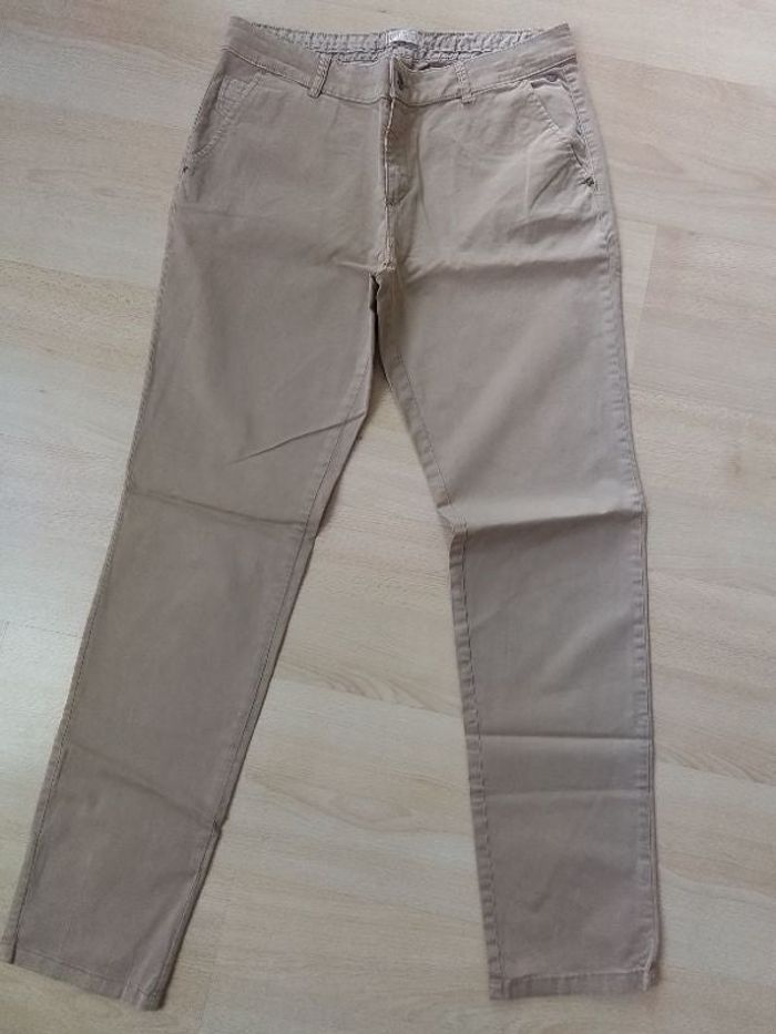 Pantalon en toile beige