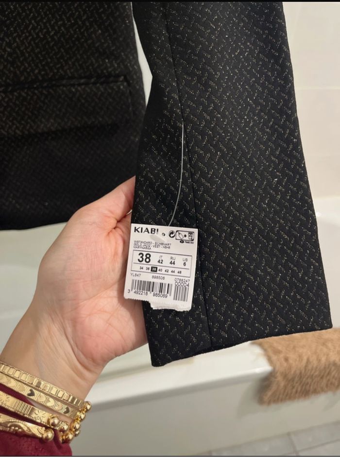 Blazer noir et or neuf avec étiquettes - photo numéro 2