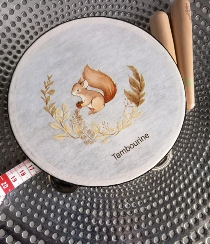 Tambourin et baguettes - photo numéro 3
