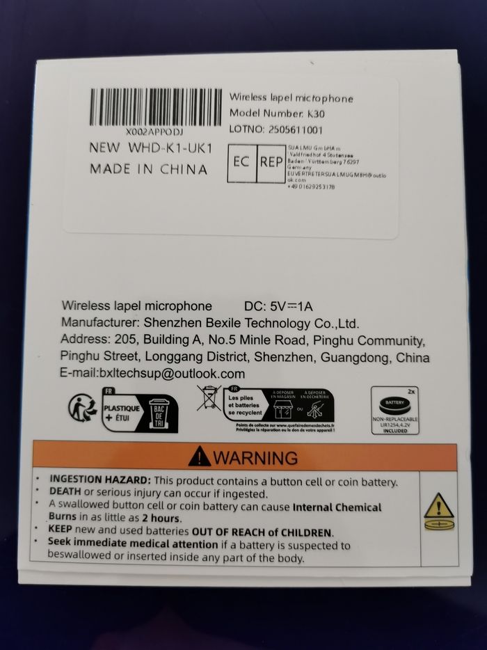 MICRO CRAVATE LAVALIER K30 - photo numéro 3