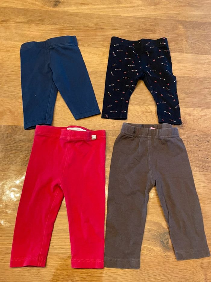 Lot de 6 leggings fille 3 mois - photo numéro 4