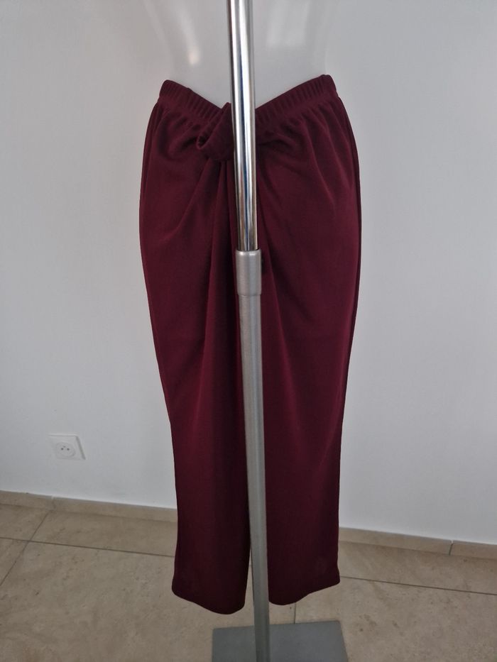 Pantalon couleur lie de vin, Daxon - photo numéro 6