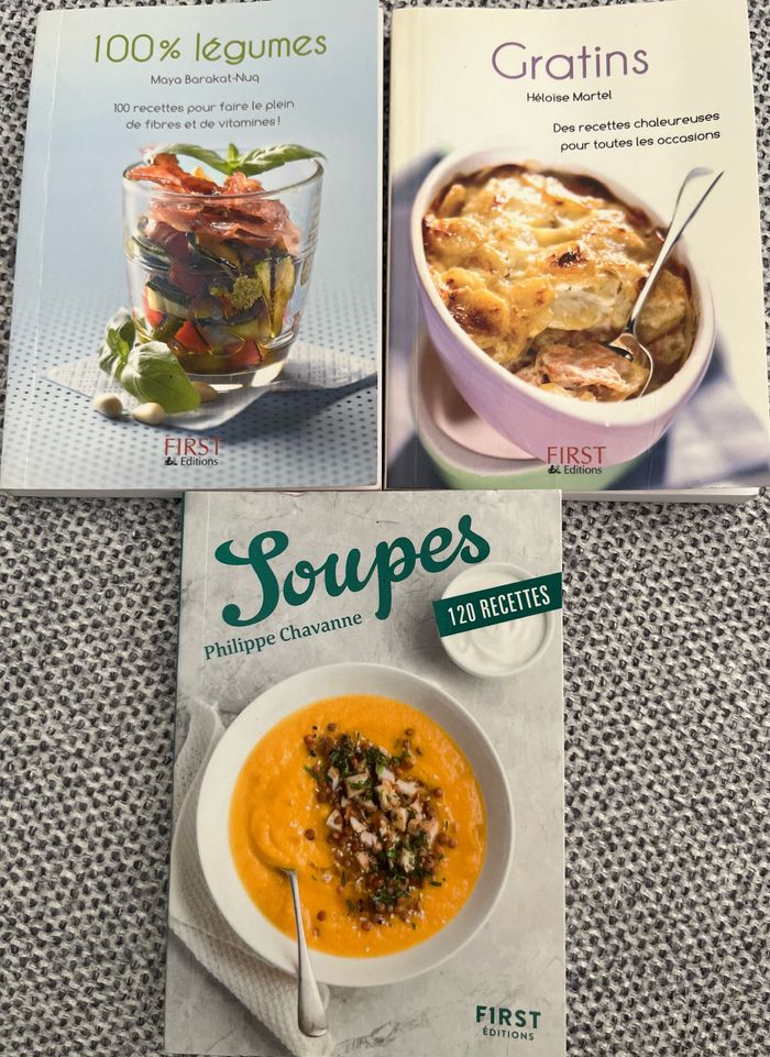 3 minis livres Soupes-Gratins-Legumes