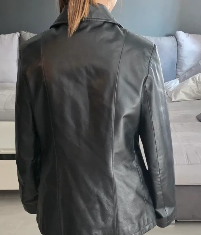 Veste en cuir véritable - photo numéro 4